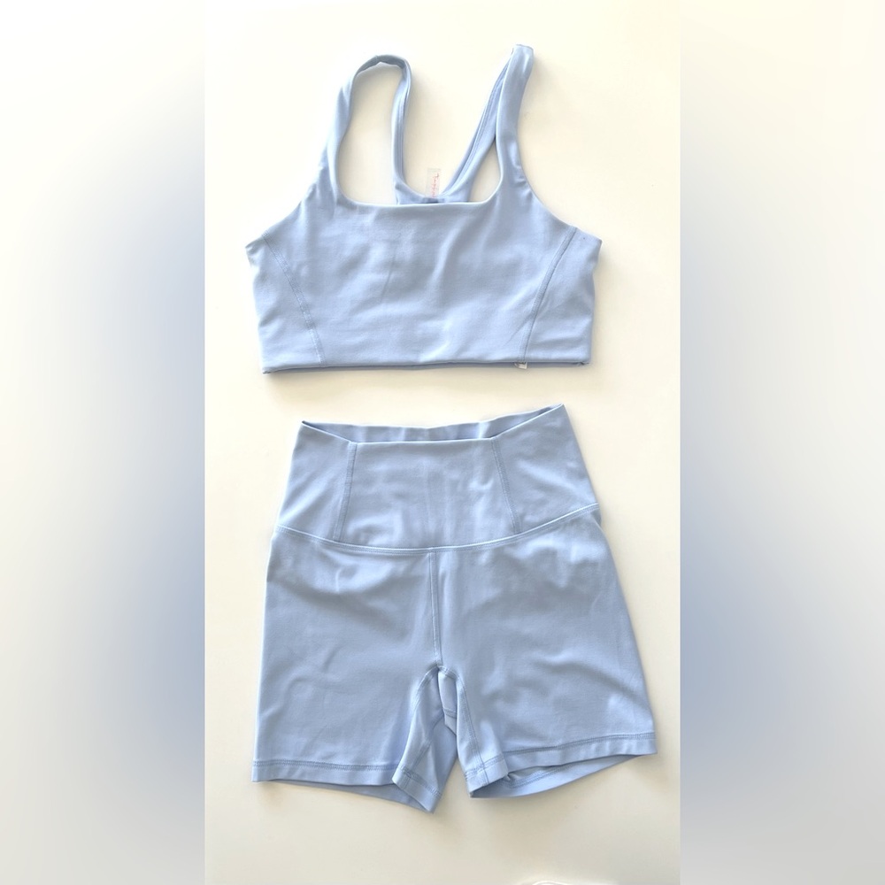 FP Movement by Free People Never Better Set Oxford Blue XS athletic workout NWOT